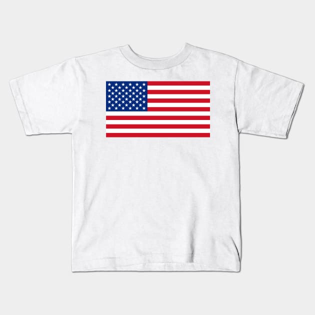 Flag of the United States of America Kids T-Shirt by somekindofguru